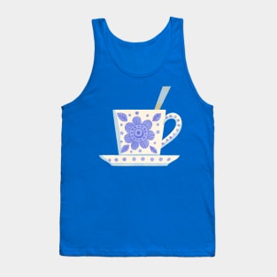 Scandinavian Floral Teacup Tank Top